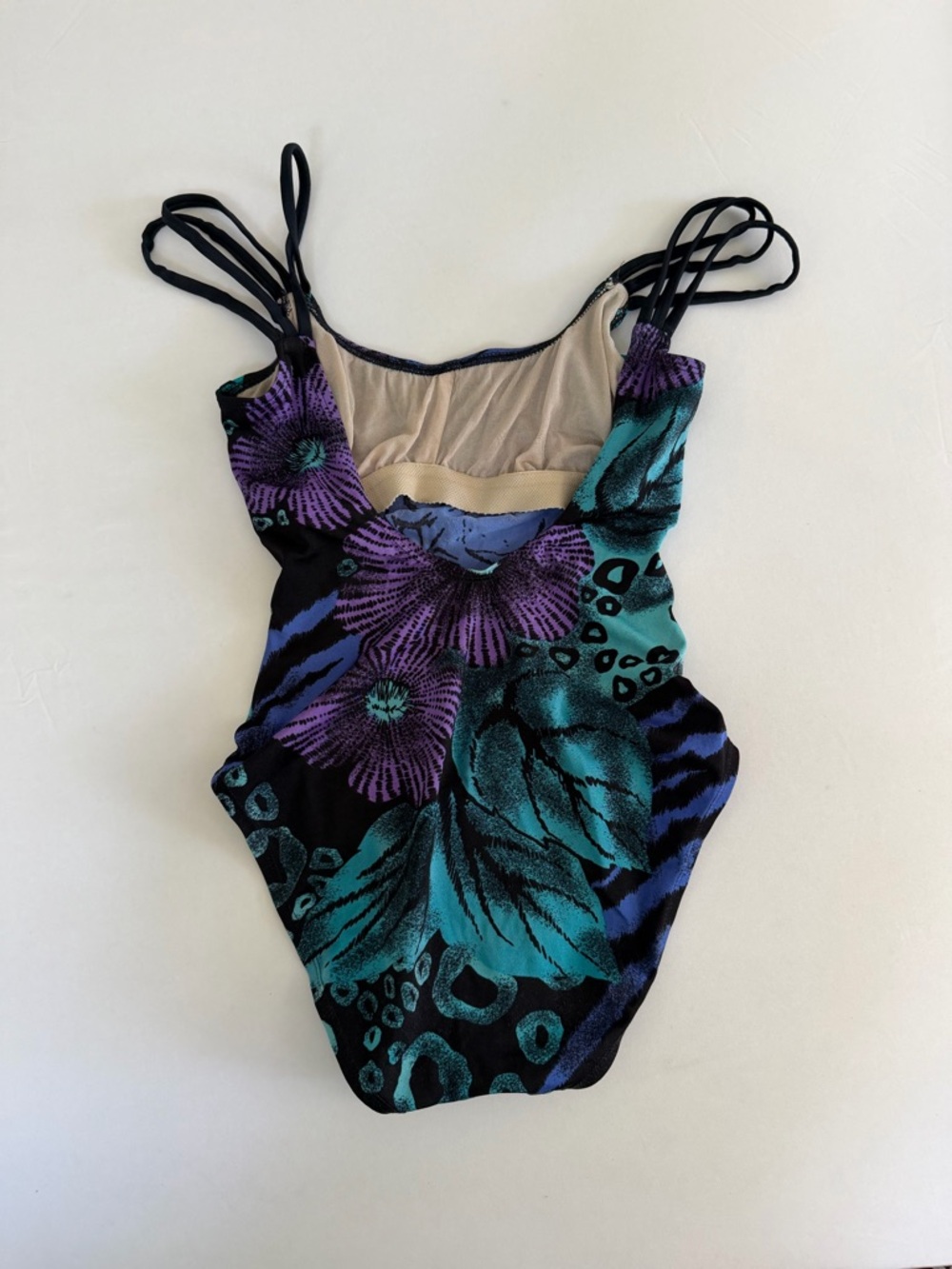 VTG 90s Jantzen Tiger Leopard Jungle Print One Piece Swim‎ Suit Small - Picture 11 of 15